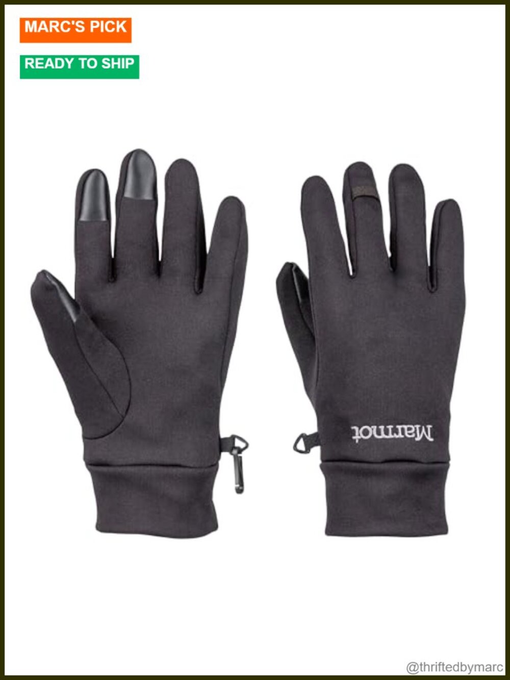 Polartec Power Stretch Fleece Liner Gloves Touchscreen Compatible Men's